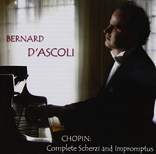 CD cover with pianist Bernard D'Ascoli playing piano by a window.