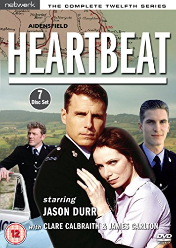 "Heartbeat series 12 DVD cover featuring three actors in uniform and a woman."