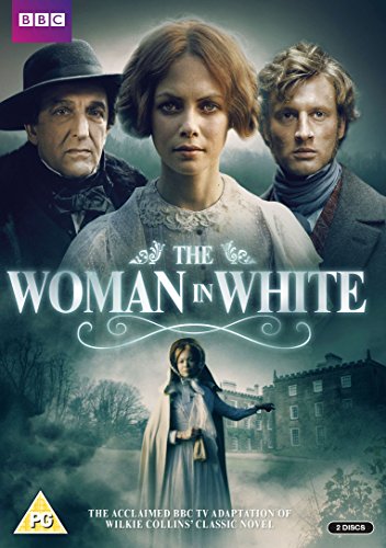 DVD cover for "The Woman in White" featuring three main characters and a mysterious woman.