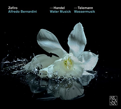 CD cover with a white orchid and water droplets on black background.
