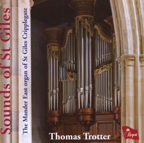 "CD cover featuring a large pipe organ in a stone archway."