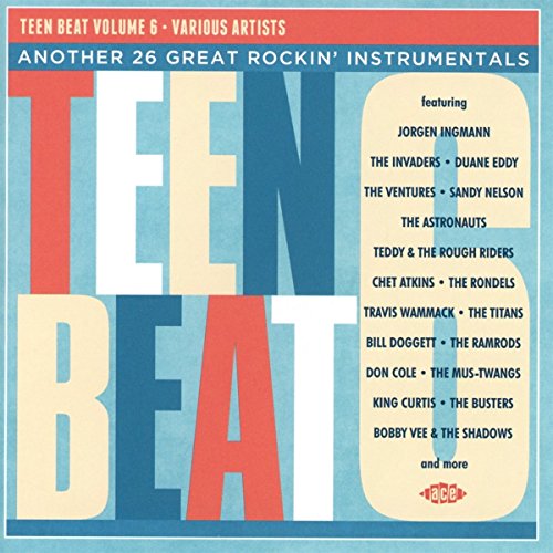CD cover for “Teen Beat Volume 6” featuring band names in white text.