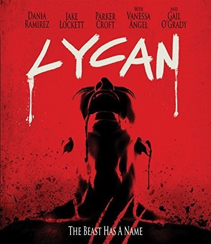 Lycan" Blu-ray cover: Silhouette of a wolf's head against a red background.