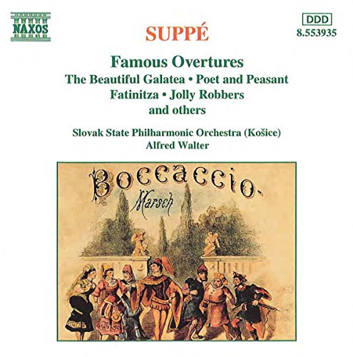Franz Suppé CD cover featuring an illustration of people in Renaissance attire.