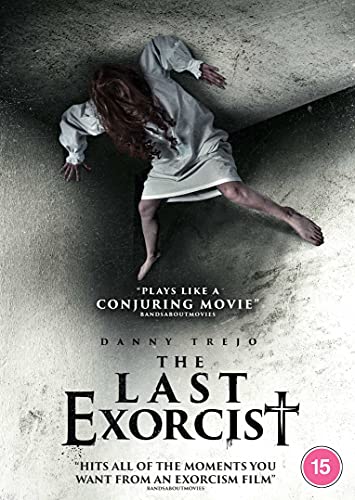 DVD cover for "The Last Exorcist" showing a woman in distress.