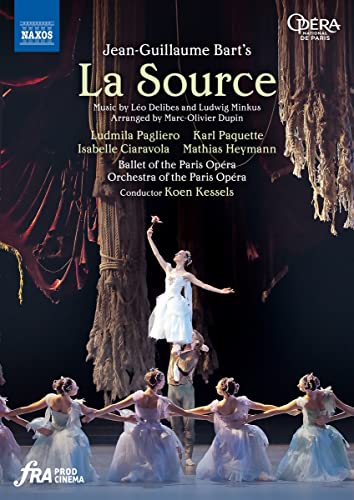 DVD cover for ballet “La Source” featuring dancers in performance.