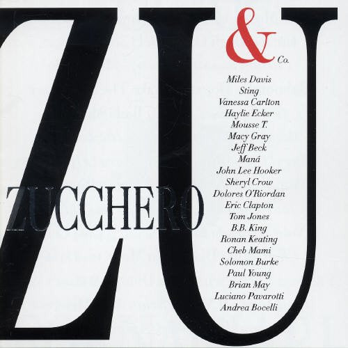 CD cover for Zucchero’s “Zu & Co.” featuring artist names in white text.