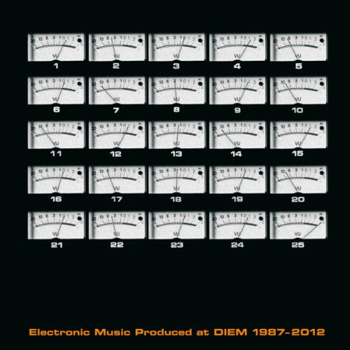 Grid of 25 numbered voltmeters on a black background with orange text at the bottom.