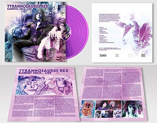 Tyrannosaurus Rex "Elemental Child" limited edition purple vinyl record packaging.