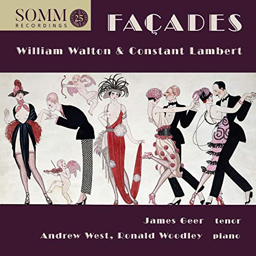 "CD cover with maroon background and illustration of dancing flappers and tuxedo-clad men."