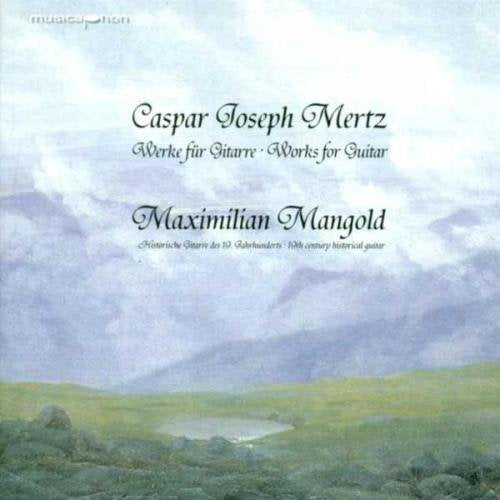 CD cover for Maximilian Mangold’s guitar works, with a landscape painting.