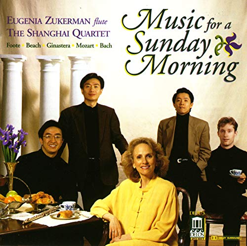 CD cover featuring a classical music ensemble and a breakfast still life.