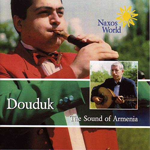 CD cover featuring a man playing the Armenian woodwind instrument, the douduk.