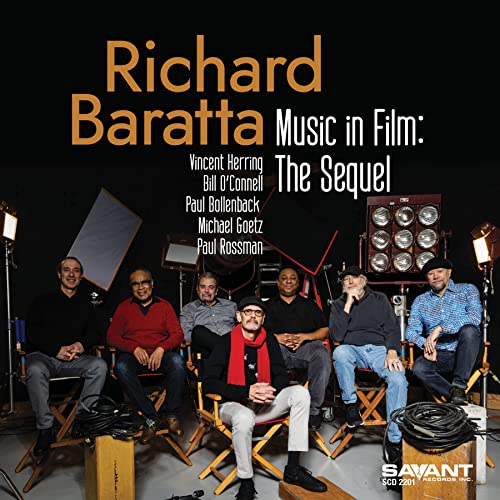 CD cover featuring Richard Baratta and a group of musicians on set.