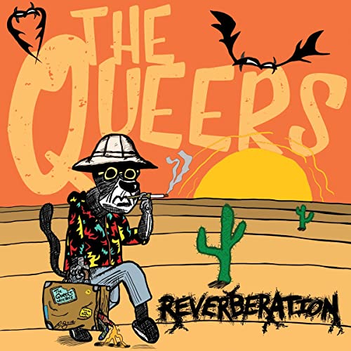 CD cover for The Queers’ “Reverberation” featuring a cartoon skunk in a desert.