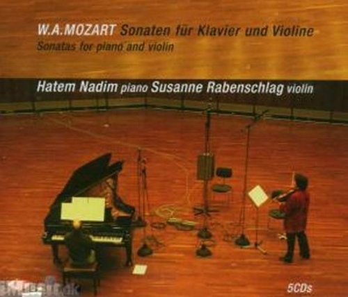 CD cover: piano and violin duo performing on a stage.