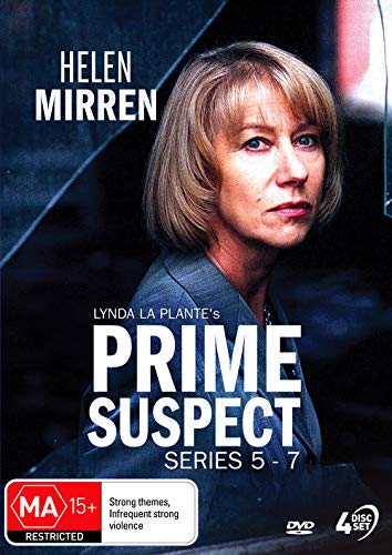 DVD cover for "Prime Suspect" series 5-7 featuring Helen Mirren.