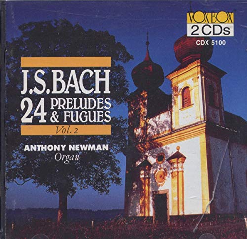 CD cover for J.S. Bach’s “24 Preludes & Fugues Vol. 2” by Anthony Newman.