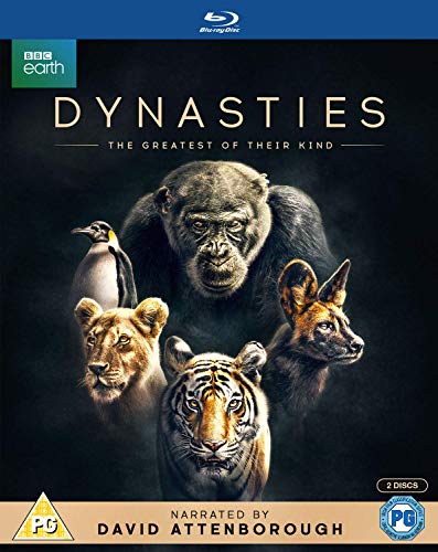 Blu-ray cover featuring a gorilla, lion, tiger, cheetah, and penguin against a dark background.