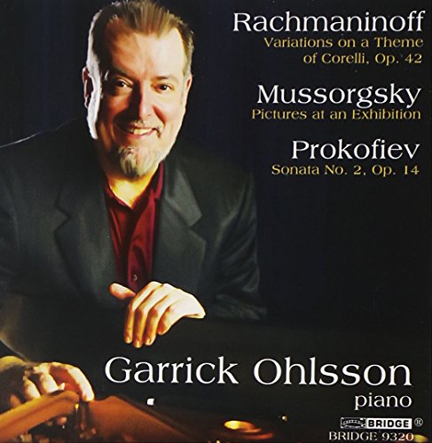 "CD cover featuring a man sitting at a piano, with text listing musical compositions."