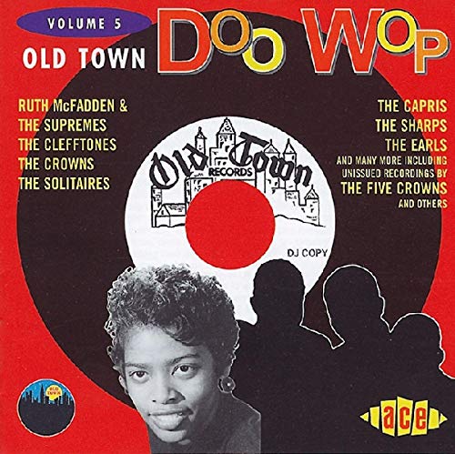 CD cover for “Doo Wop Vol 5” featuring a record and portrait.