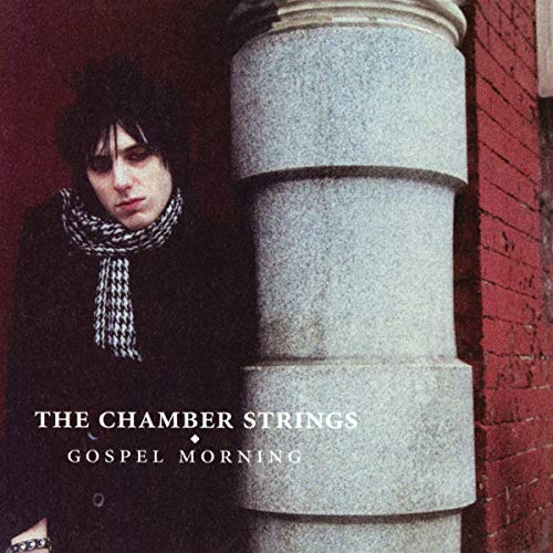 Album cover: man leaning on a stone pillar, text reads "The Chamber Strings.