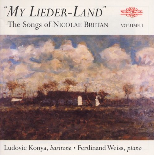 Album cover with landscape painting, white borders, and black and red text.