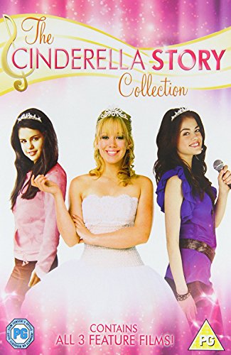 The image is a DVD cover featuring three young women. Alt text: "DVD cover with three young women, one in a white dress."