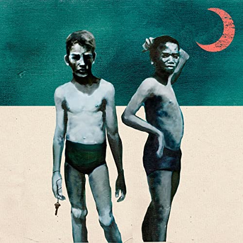 Album cover: two young boys with a red crescent moon above.