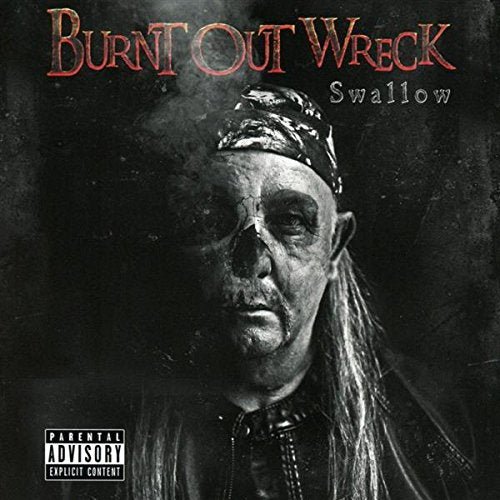 CD cover: close-up of a man with a bandana, dark and gritty style.