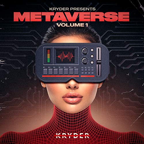 CD cover: woman with VR headset, text “Metaverse Volume 1”.