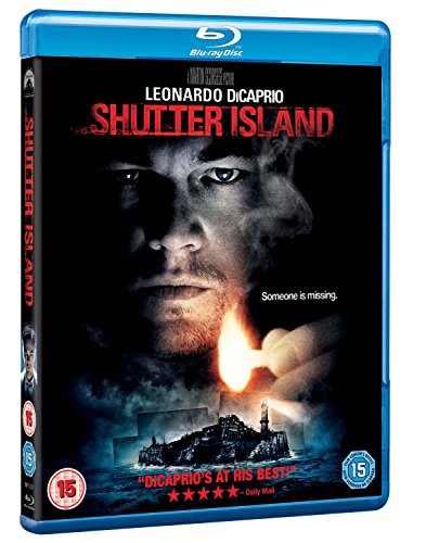 Dark thriller Blu-ray case with island scenery and possibly a lighthouse or fog.