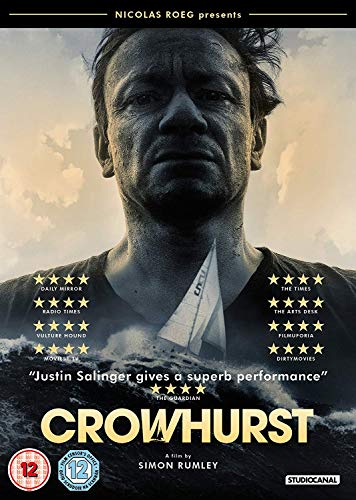 DVD cover for "Crowhurst" featuring a close-up of Justin Salinger.