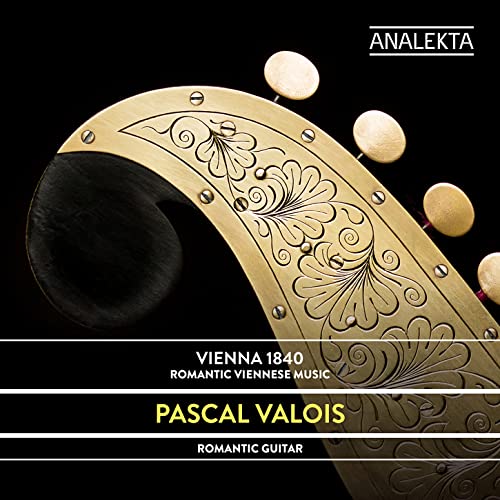 CD cover featuring a golden guitar scroll and text: "Pascal Valois.