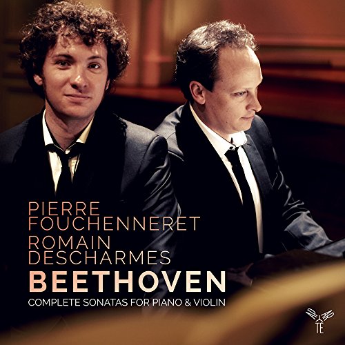 CD cover featuring two men in black suits with text "Beethoven: Complete Sonatas for Piano & Violin".