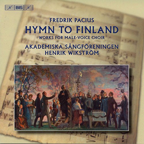 CD cover with "Hymn to Finland" text and historical scene illustration.