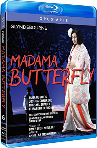 "Blu-ray case with a woman in a kimono and 'Madama Butterfly' title."
