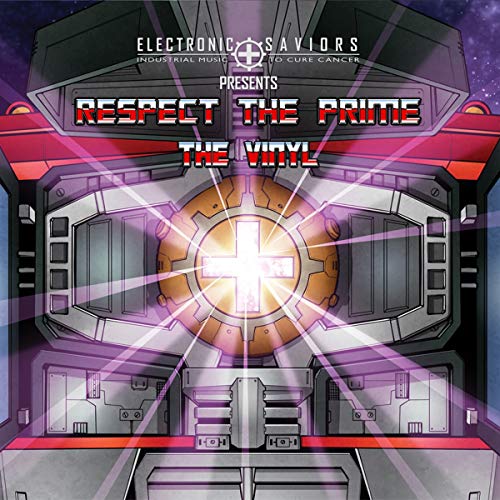 Album cover for “Respect The Prime: The Vinyl” with robotic imagery.