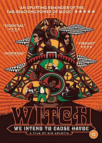DVD cover for “Witch: We Intend To Cause Havoc,” featuring a band illustration.