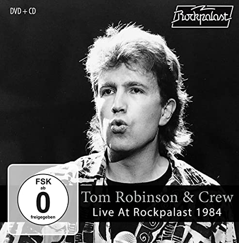Tom Robinson portrait on CD+DVD cover for "Live At Rockpalast 1984".
