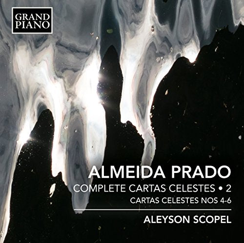 "CD cover with abstract black and white design, white text, and 'Grand Piano' logo."