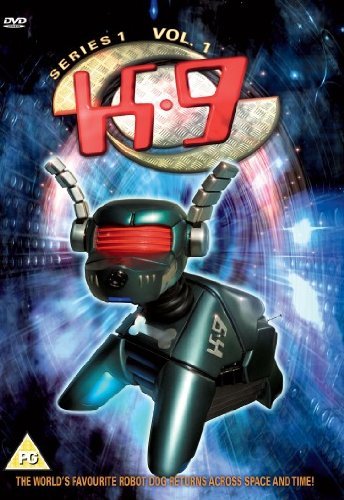 DVD cover for “K9: Series 1” featuring a robotic dog in space.