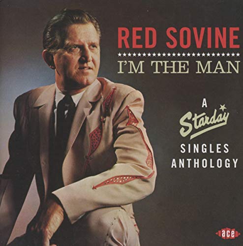 CD cover for Red Sovine’s “I’m The Man” anthology, featuring his portrait.