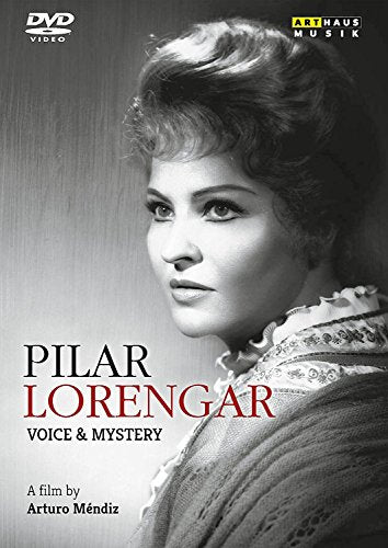 DVD cover featuring a black and white portrait of Pilar Lorengar.