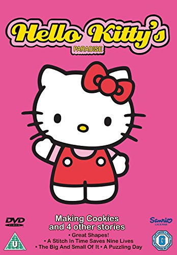 Hello Kitty DVD cover featuring a large Hello Kitty illustration.