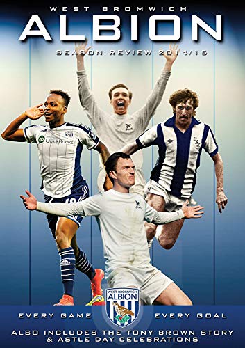 West Bromwich Albion 2014/15 season review DVD cover with celebrating footballers.