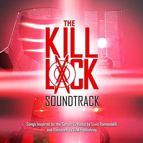 CD cover for "The Kill Lock Soundtrack" with red title and robotic imagery.