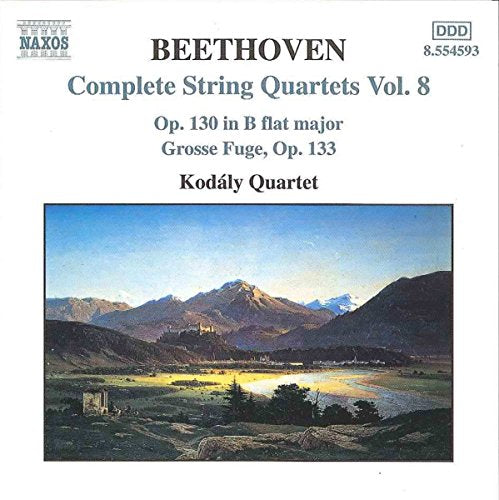 CD cover for Beethoven’s String Quartets, featuring a mountain landscape.