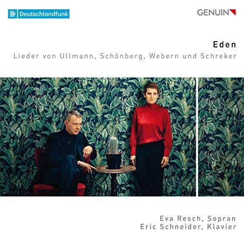 CD cover featuring two people amidst a patterned, leafy background.