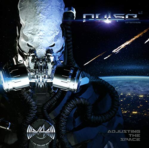 "Album cover featuring a futuristic astronaut in space with 'Pulse' and 'Adjusting The Space' text."